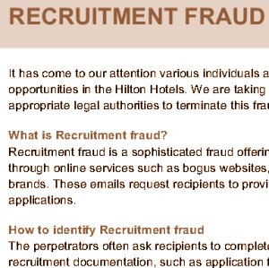 Hilton fraud